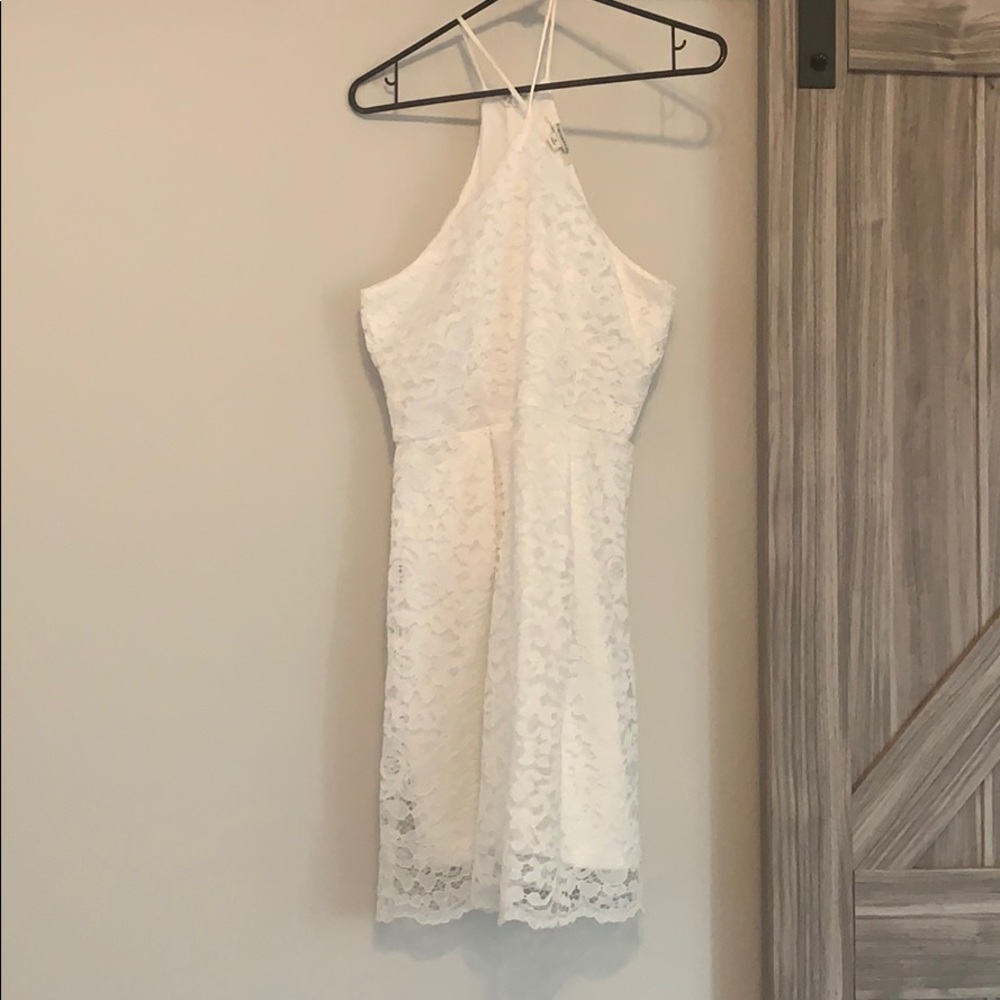 White razor back type dress